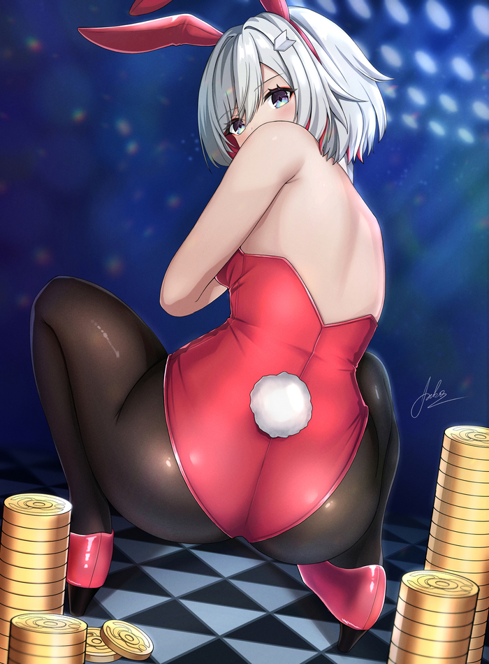 Topaz - NSFW, Anime Art, Honkai: Star Rail, Topaz (Honkai: Star Rail), Длиннопост, Bunnysuit