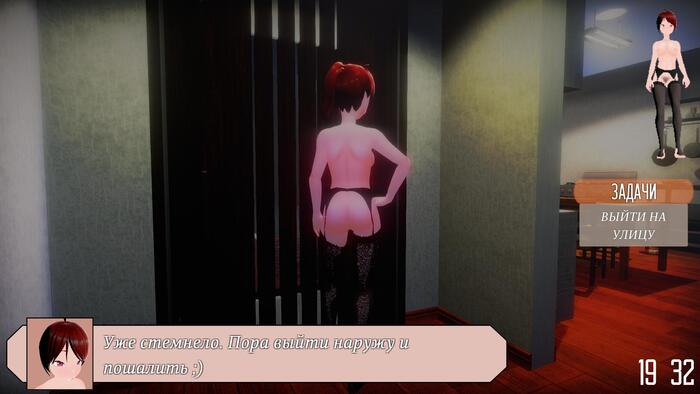 A Japanese exhibitionist. A brief introduction to the game. Part 1 - NSFW, My, Erotic, Girls, Hentai, Masturbation, Computer games, Indie game, Squirt, Exhibitionism, Stockings, Labia, Tights, Debauchery, Anime, Long, Longpost, Nudity, Naked