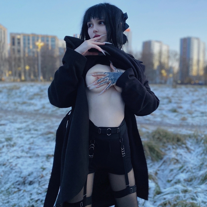 It's getting colder.) - NSFW, My, Erotic, Boobs, Girls, Girl with tattoo