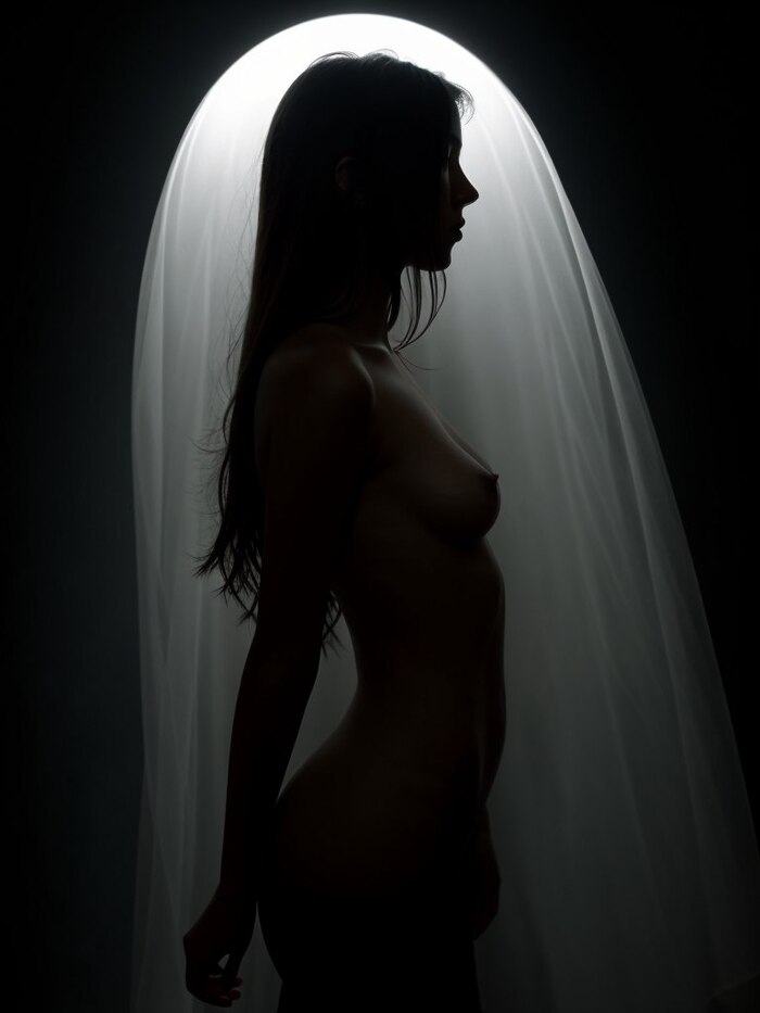 Photoshoot with Lighting Effects - NSFW, Neural network art, Erotic, Girls, Nudity, Boobs, Light, PHOTOSESSION, Longpost, beauty, Naked