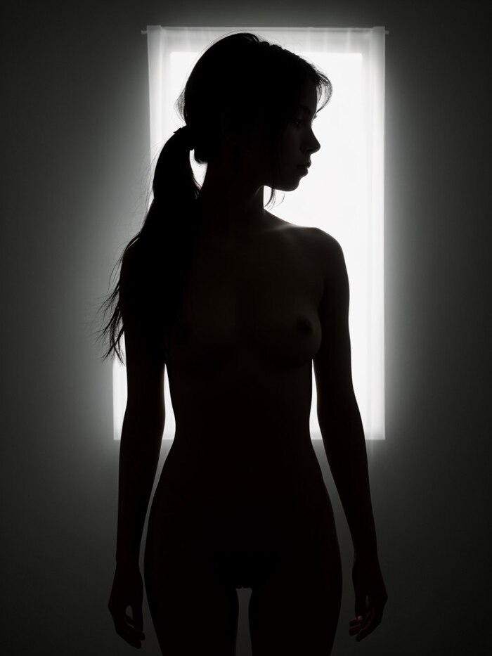 Photoshoot with Lighting Effects - NSFW, Neural network art, Erotic, Girls, Nudity, Boobs, Light, PHOTOSESSION, Longpost, beauty, Naked