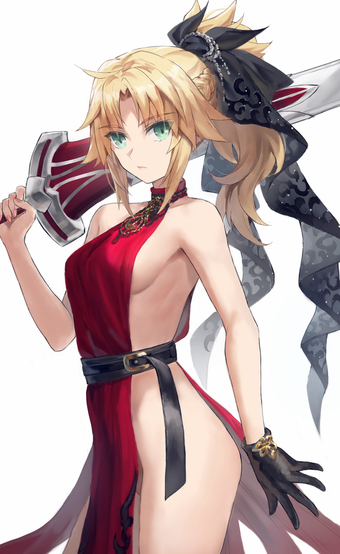 Reply to Mordred's post - NSFW, Anime art, Anime, Fate, Fate grand order, Mordred, Tonee, Reply to post, Twitter (link), Hand-drawn erotica, Erotic, Fate apocrypha