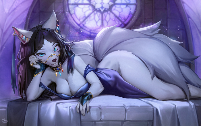 Chanterelle - NSFW, Furry, Anthro, Art, Furotica, Furry fox, Shermugi