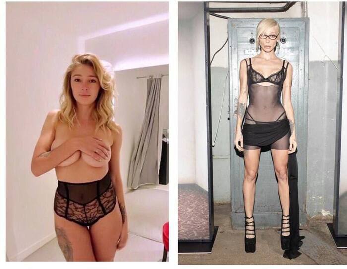 Ivleeva before the sanctions and after the 12th package of sanctions - Nastya Ivleeva, Anorexia, It Was-It Was, Bloggers, Prohibited Substances, NSFW