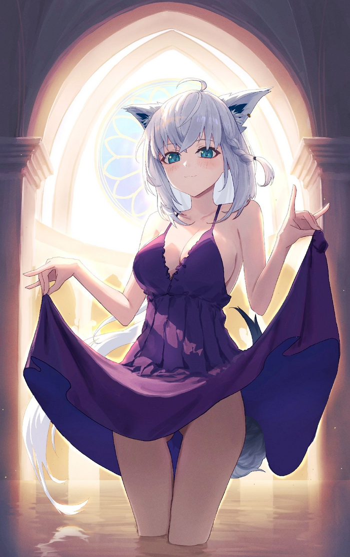 Fubuki - NSFW, Anime, Anime art, Hololive, Shirakami fubuki, Virtual youtuber, Animal ears