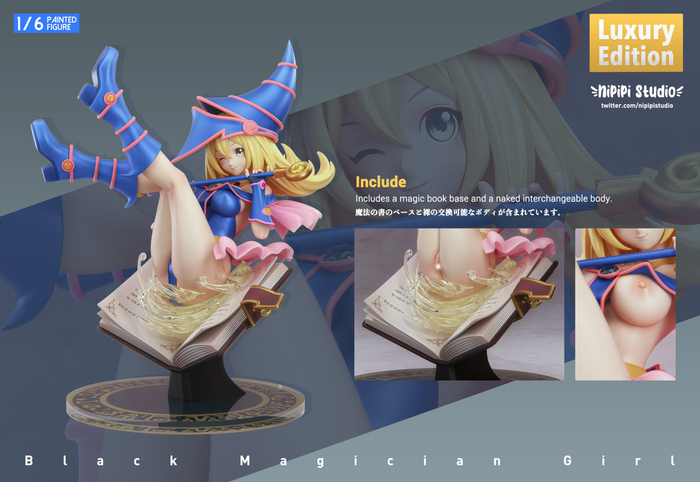 sorceress girl - NSFW, Erotic, Longpost, Boobs, Booty, Anime, Naked, Figurines, Dark magician girl, Yu-Gi-Oh!, Labia, Anus