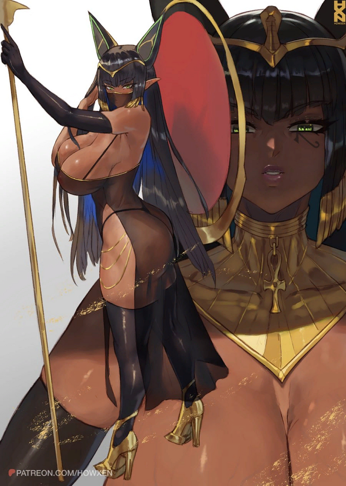 Sekhmet - NSFW, Anime Art, Аниме, Last Origin, Sekhmet, Twitter (ссылка)