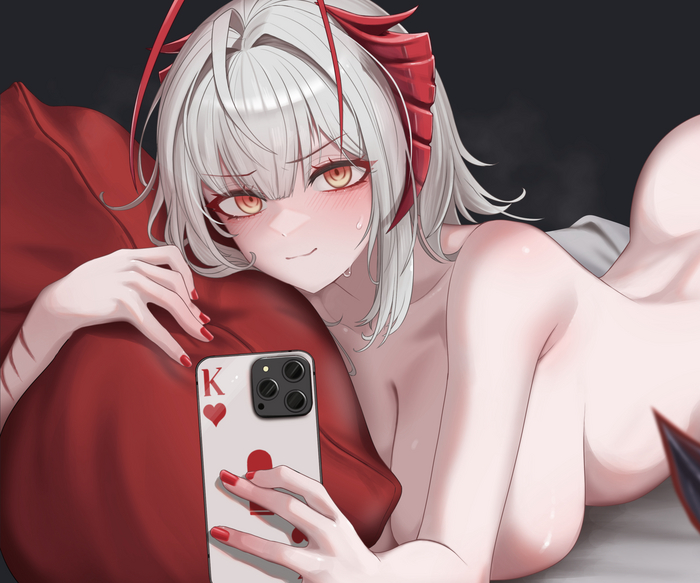 W (W) - NSFW, Anime art, Anime, Arknights, W (Arknights), Mildt, Longpost