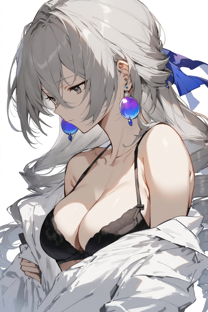 Armor - NSFW, Honkai: Star Rail, Bronya (Honkai: Star Rail), Anime art, Anime, Girls, Bra, Neural network art