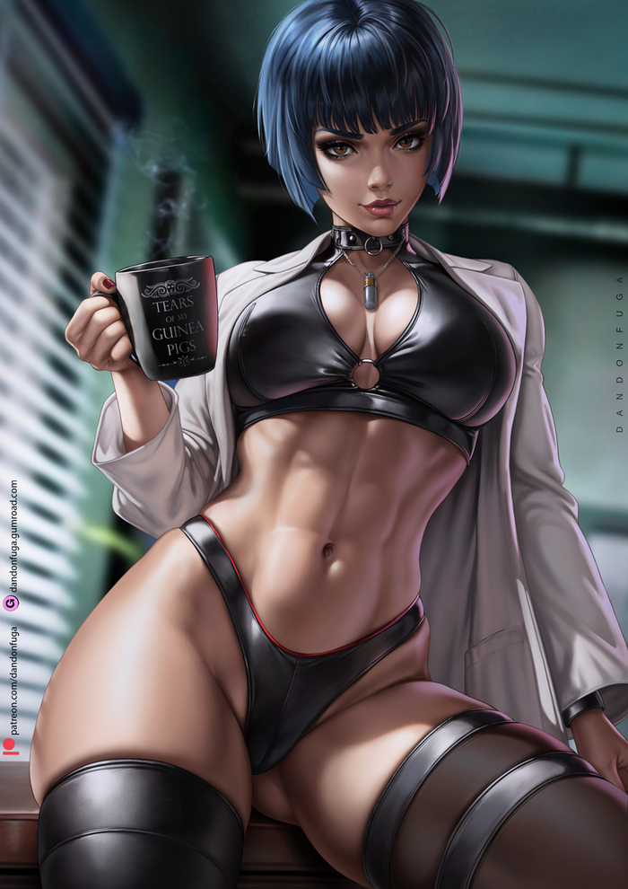 It's time for more tests, little mouse - NSFW, Dandonfuga, Art, Anime, Anime art, Hand-drawn erotica, Erotic, Persona 5, Takemi Tae, Muscleart, Twitter (link)