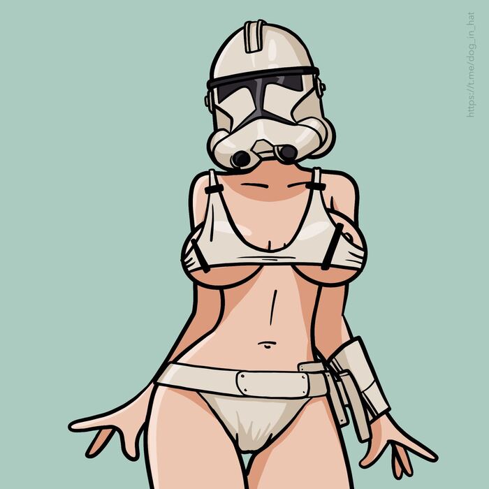 Two Ready, A Million On The Way - NSFW, My, Illustrations, Drawing, Girls, Art, Erotic, Star Wars, Clones