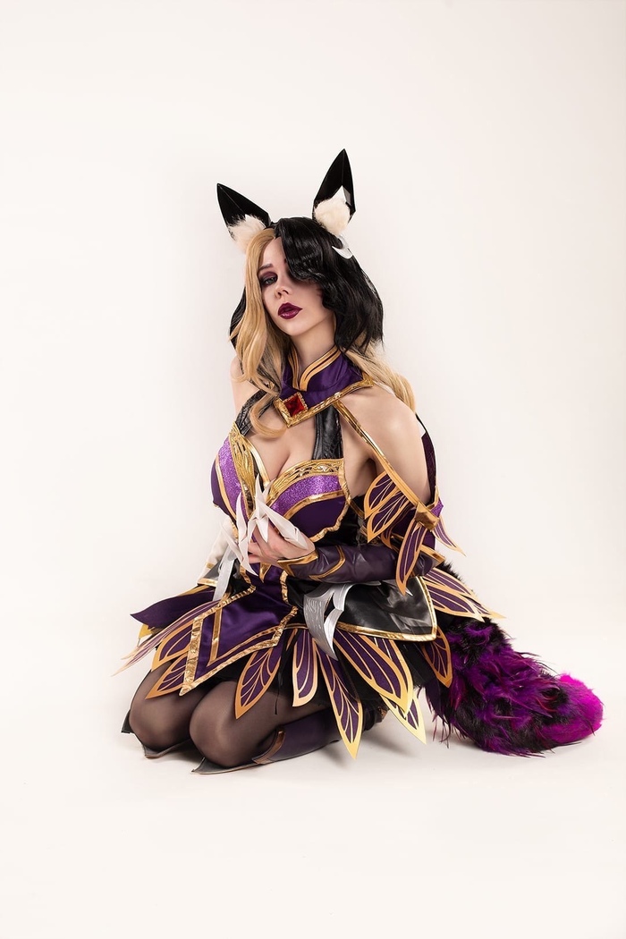 Ahri (Kaya Nilson) - NSFW, Ahri, League of legends, Kaya Nilson, Cosplay, Cosplayers, Erotic, Longpost, The photo