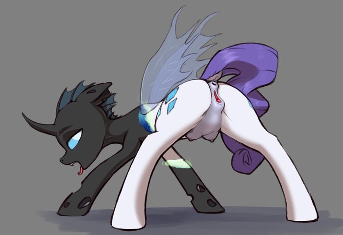 Okay, Spike, only this time - NSFW, My little pony, Changeling, Rarity