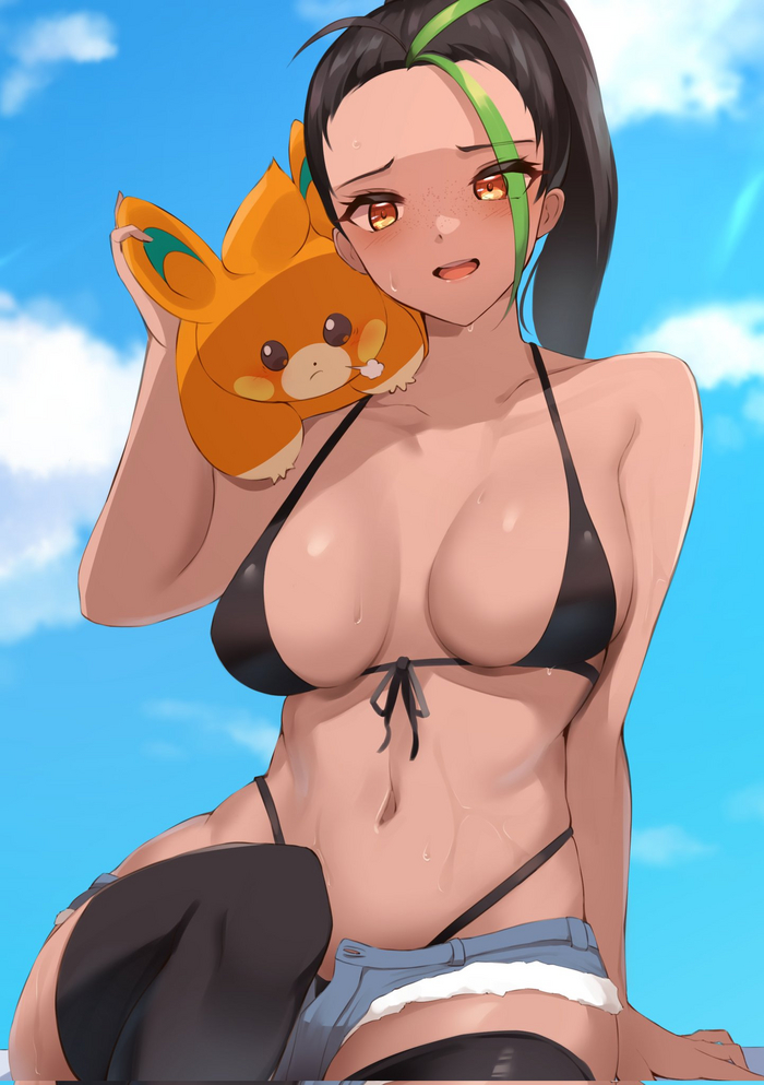 Nemona - NSFW, Anime art, Anime, Nemona, Pokemon, Twitter (link)