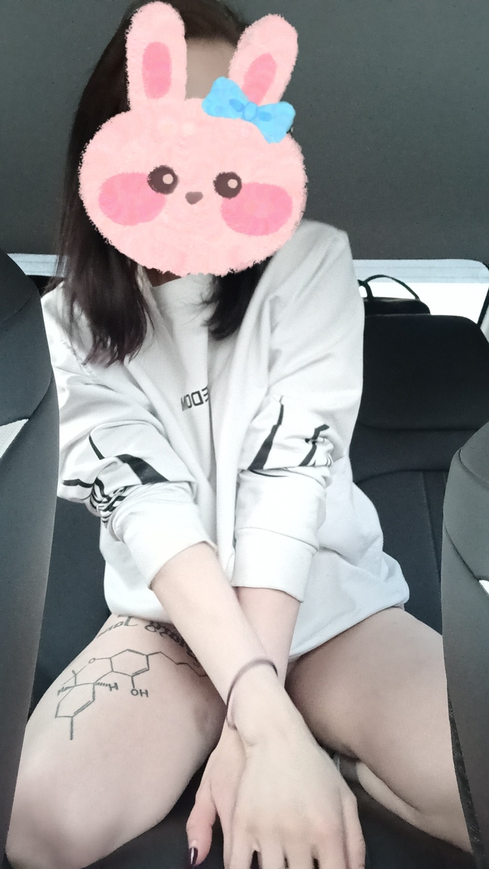 Weekend - NSFW, My, Girl with tattoo, No face, Car