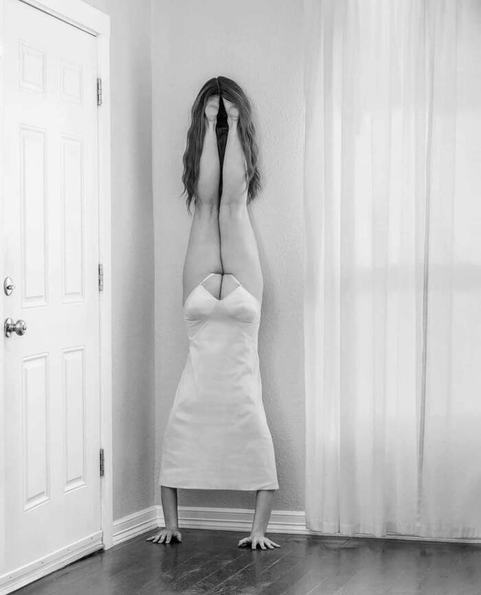 Hide and seek - NSFW, Black and white photo, Wig, Dvushka, Booty, The photo