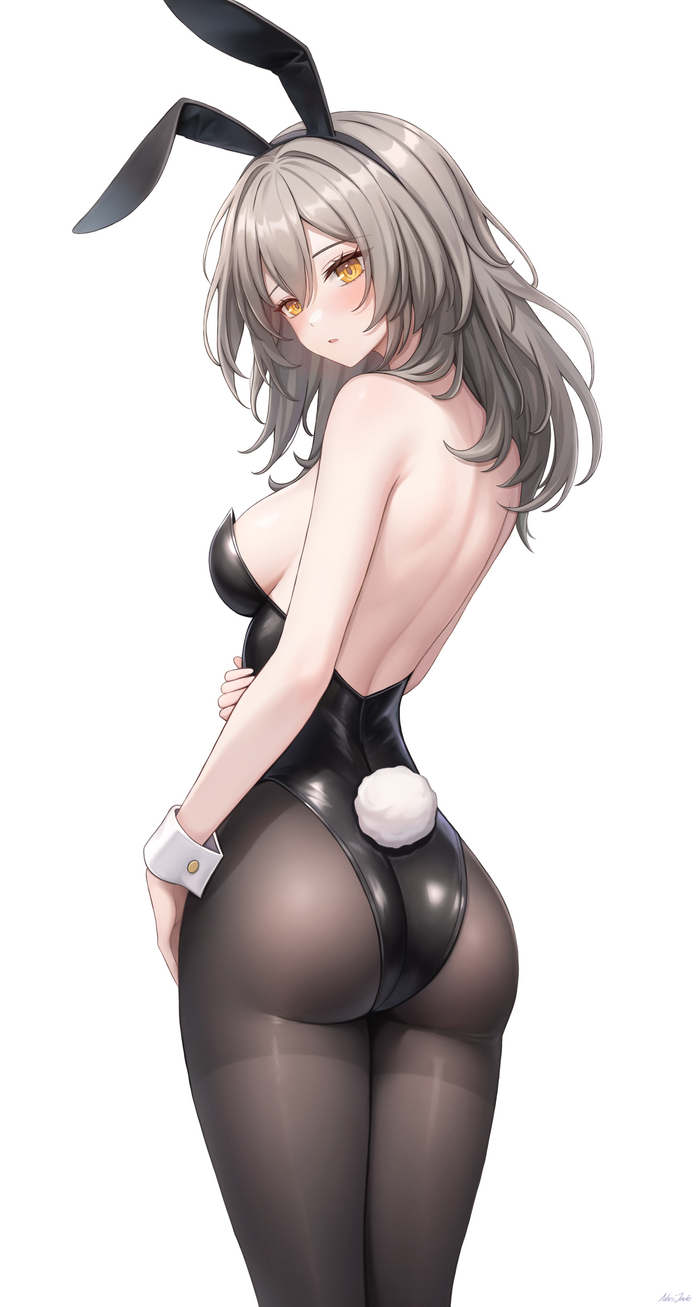 Bunny Stella - NSFW, Stelle (Honkai: Star Rail), Honkai: Star Rail, Anime art, Bunnysuit, Bunny ears, Anime, Girls, Games