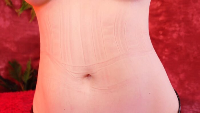 Tummy massage after corset - NSFW, My, Stomach, Massage, Erotic, Boobs, Nipples, Naked, Longpost