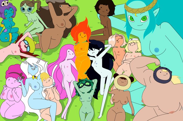 It's always good here. Come to us! - NSFW, Characters (edit), Humor, Animated series, Adventure Time, Girls, Rule 34, Yuri, Longpost