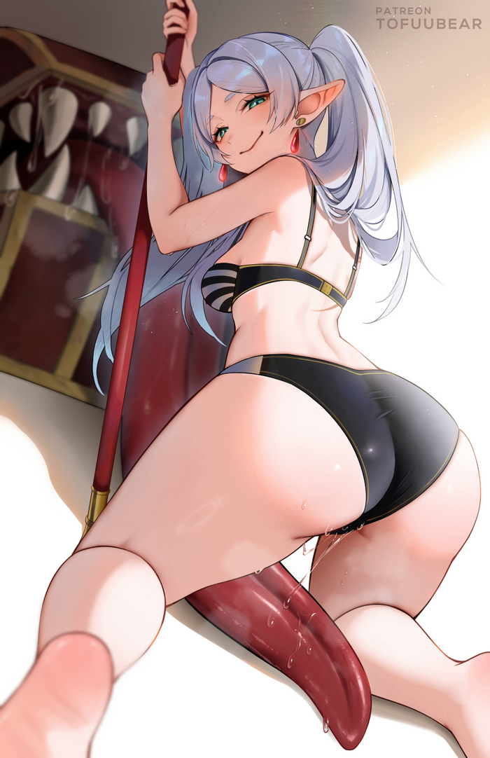 Фриерен и мимик - NSFW, Anime Art, Аниме, Sousou no Frieren, Frieren, Tofuubear