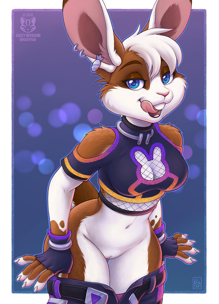 Lily - NSFW, Furry, Anthro, Art, Furotica, Furry rabbit, Kacey Miyagami