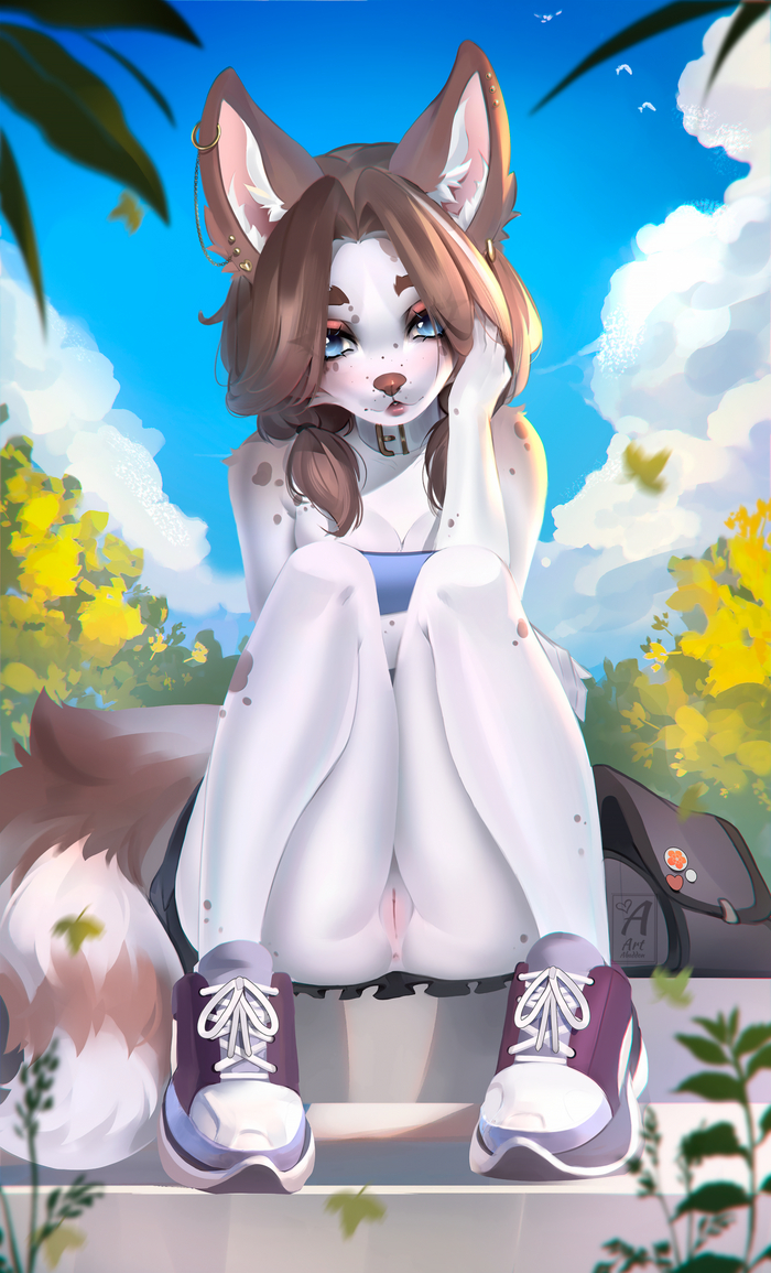 Ayumi - NSFW, Фурри, Антро, Арт, Йифф, Furotica, Furry Canine, Art-Abaddon