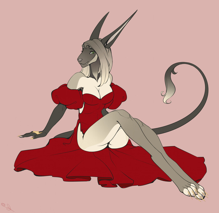 Long-legged beauty - NSFW, Furry, Anthro, Art, Yiff, Furotica, Furry canine, Maryy2323, Longpost