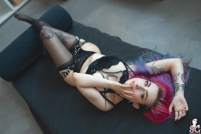 Satan - SG is Love, SG is Life - NSFW, Suicide girls, Erotic, Boobs, Booty, Labia, Tights, Girls, Stockings, Piercing, Girl with tattoo, Longpost