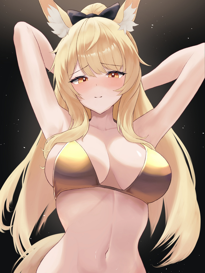 Blemishine - NSFW, Anime art, Anime, Arknights, Blemishine, Animal ears