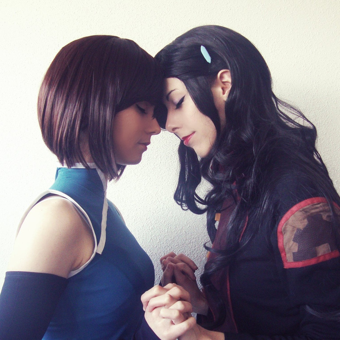 A friend in trouble won't leave you, won't ask too much вЂ” that's what a true true friend means... ^__^ - NSFW, The photo, Cosplay, Cosplayers, Corra, Asami Sato, Corrasami, Avatar: The Legend of Korra, Cartoons, Longpost, Lesbian