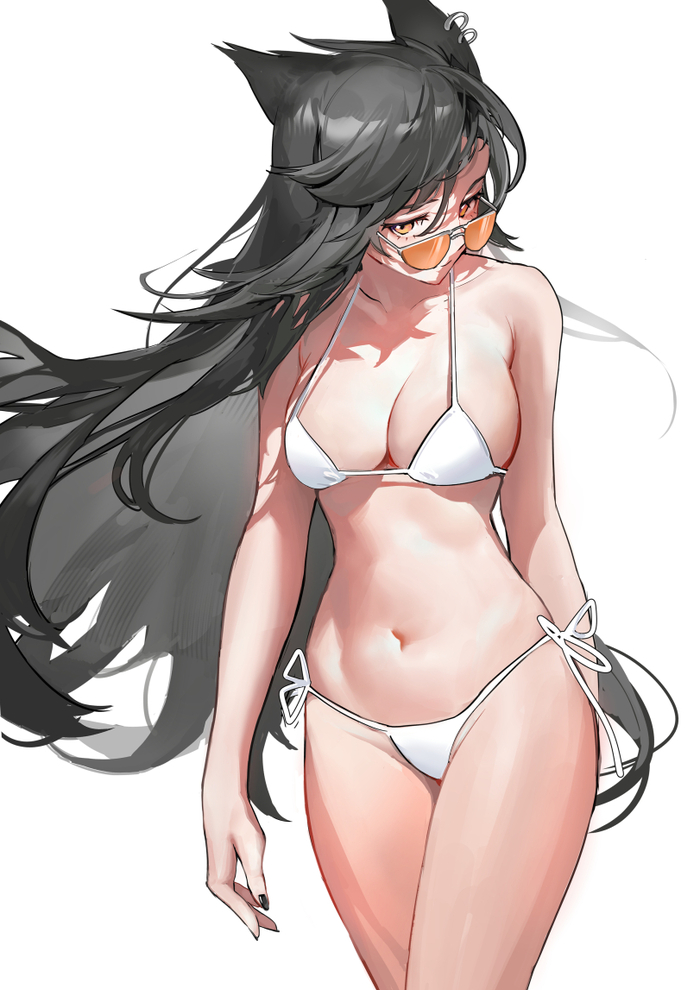 Texas - NSFW, Anime art, Art, Anime, Arknights, Texas (Arknights), Swimsuit