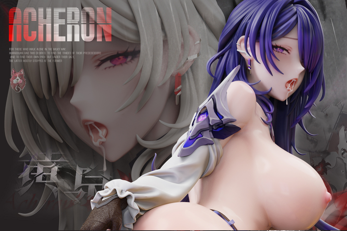 Acheron - NSFW, Аниме, Фигурки, Acheron (Honkai: Star Rail), Honkai: Star Rail, Сиськи