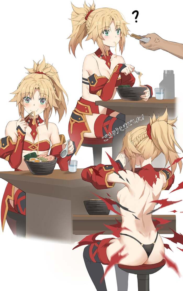 Mordred - NSFW, Anime, Anime art, Fate grand order, Fate apocrypha, Mordred, Longpost, Tonee, Fate