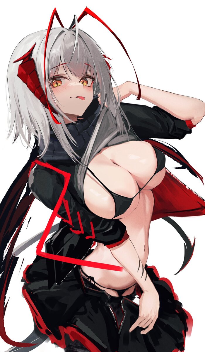 W (Arknights) - NSFW, Anime Art, Аниме, Arknights, W (Arknights), Купальник, Twitter (ссылка)