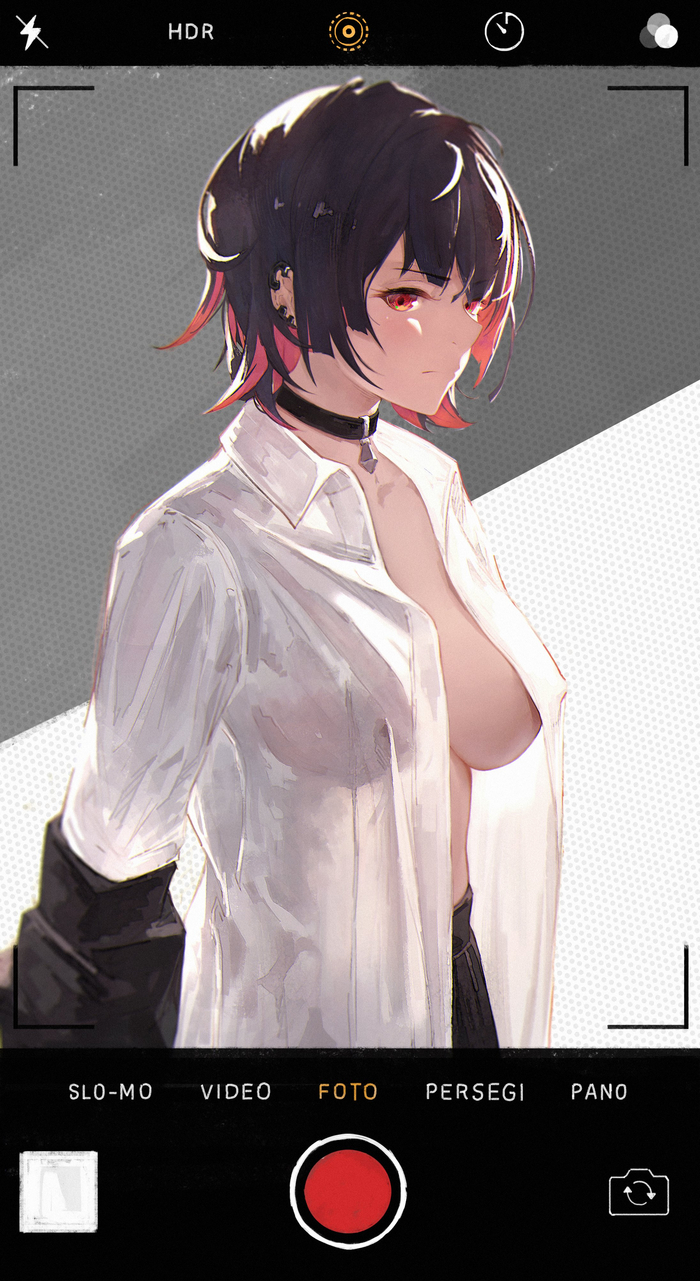 Ellen - NSFW, Zenless Zone Zero, Ellen Joe (zzz), Art, Girls, Games, Anime art, Anime, Hand-drawn erotica, Boobs, Shirt