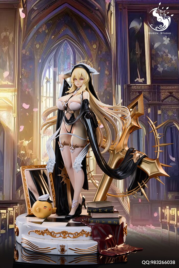 Implacable - NSFW, Boobs, Figurines, Booty, Stockings, Anime, Azur lane, Implacable (Azur Lane), Nun, Pantsu, Labia, Longpost