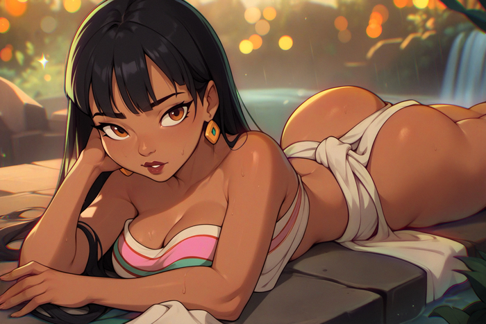 Chell - NSFW, Hand-drawn erotica, Neural network art, Rule 34, Cartoons, Chell, Road to El Dorado