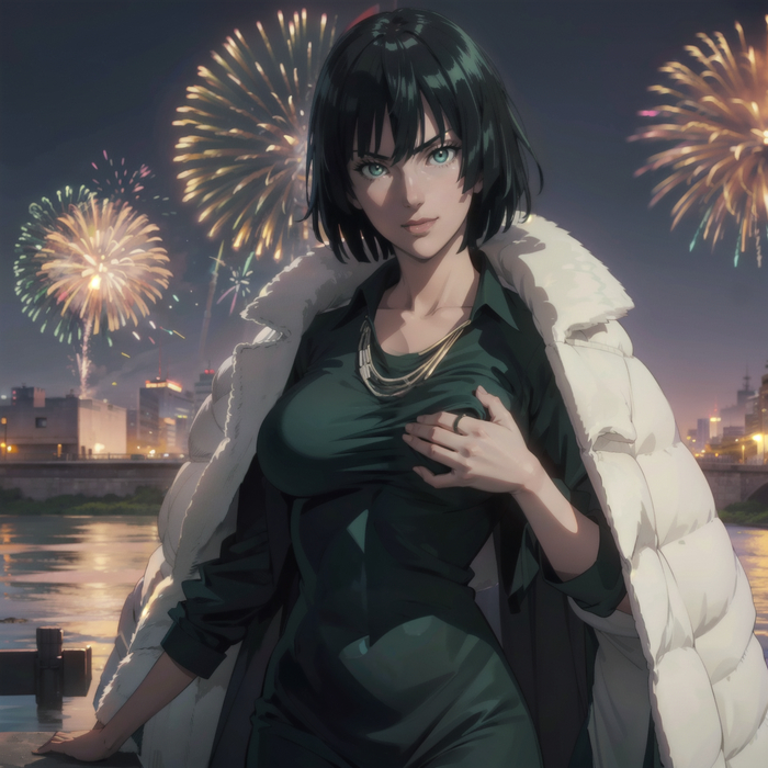 Fubuki - NSFW, My, Anime art, Neural network art, Erotic, Art, Onepunchman, Hand-drawn erotica