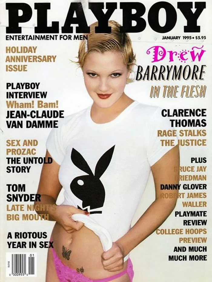 Drew Barrymore in Playboy magazine, 1995 - NSFW, Playboy, Erotic, Girls, Women, Underwear, Waist, Boobs, Booty, Sexuality, Drew Barrymore, Naked, Actors and actresses, Celebrities, Telegram (link), Longpost, Girl with tattoo, Pubes