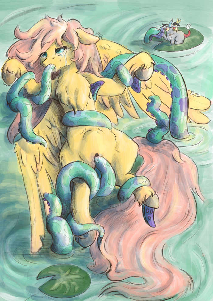 In a still whirlpool - NSFW, My little pony, MLP Discord, Fluttershy, MLP Explicit