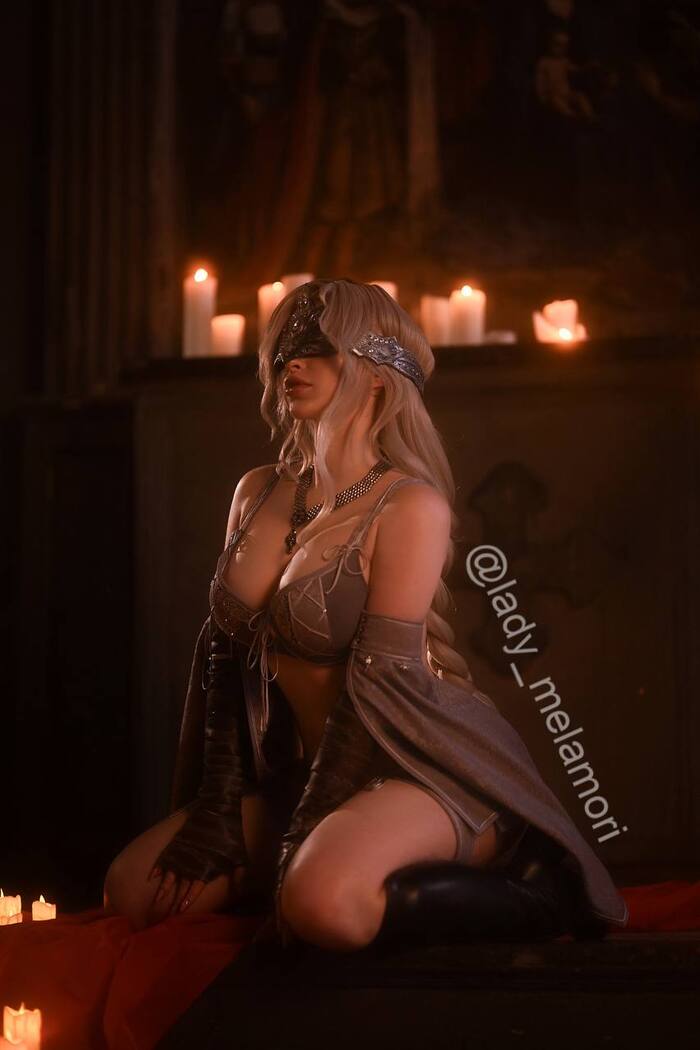 Косплей на Хранительницу Огня из Dark Souls от Lady Melamori - NSFW, Моё, Косплей, Lady Melamori, Dark Souls, Fire Keeper, Длиннопост, Фотография