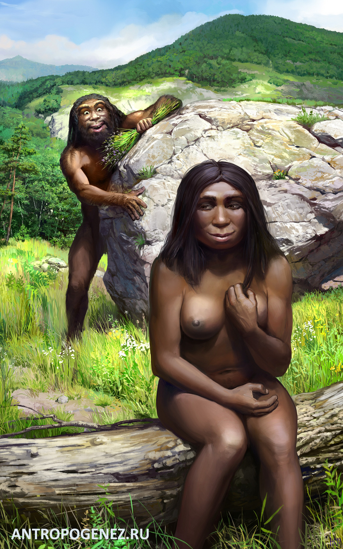 Prehistoric Date - NSFW, My, Romance, Neanderthal