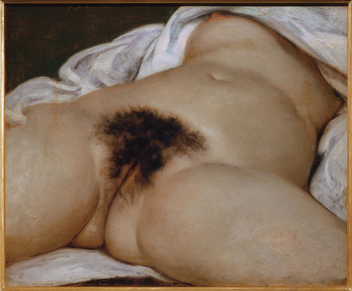 A little painting) - NSFW, Girls, Labia, Erotic, Boobs, Naked, Pubes, Painting, Portrait, Painting, beauty, Gustave Courbet