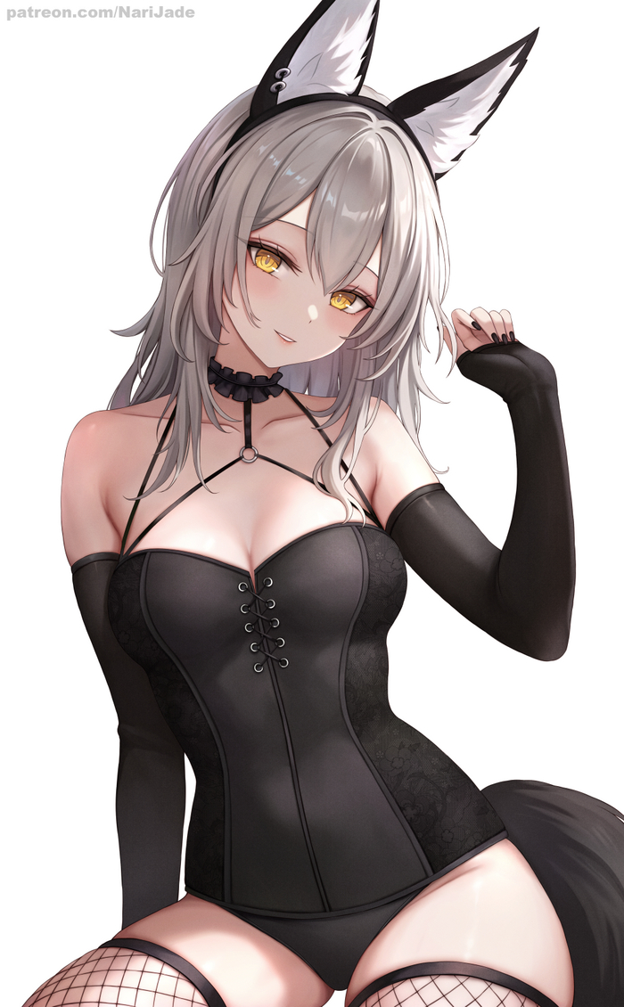 Stelle - NSFW, Anime Art, Аниме, Honkai: Star Rail, Stelle (Honkai: Star Rail), Animal Ears, Хвост