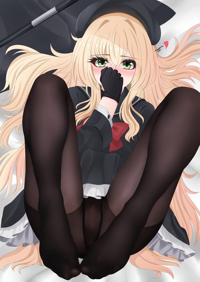 Hello, people of high culture - NSFW, Anime, Anime art, Blue archive, Professor Niyaniya, Tights, Pantsu, Foot fetish