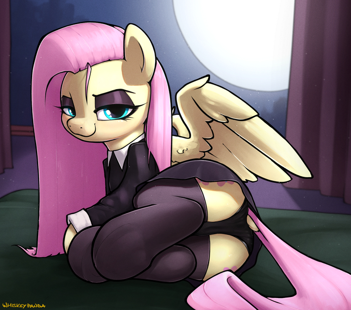 Flutter Goth - NSFW, My little pony, Art, MLP Suggestive, Fluttershy, 18+