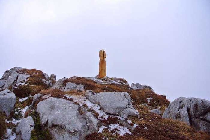 Giant penis - 18+, Huge, Tree, Penis, Austria, The mountains, Art, Sculpture, Suddenly, Landscape, Longpost, NSFW