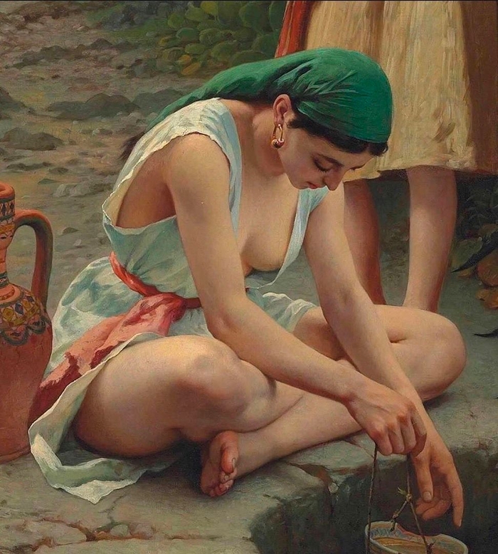 Water Carriers - Girls, Art, Painting, Art, Images, Picture with text, NSFW