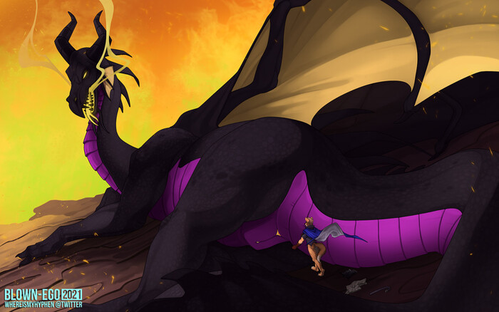 Into the thick of it - NSFW, Art, The Dragon, Mongoose, Furry, Furotica, Furotica female, Maleficent