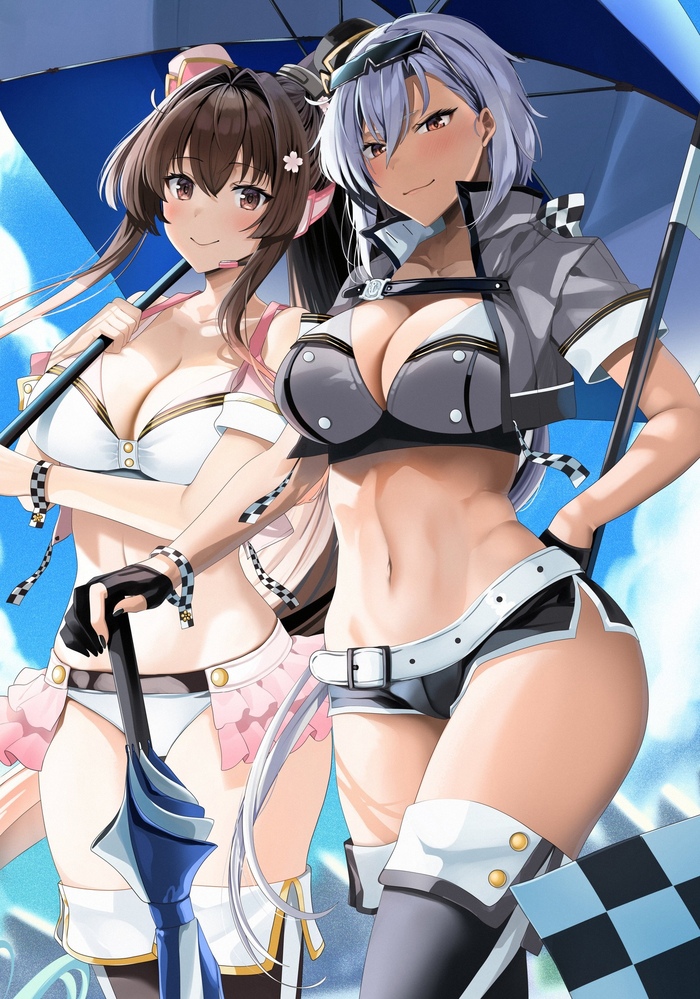 Sisters - NSFW, Anime art, Anime, Kantai collection, Yamato, Musashi